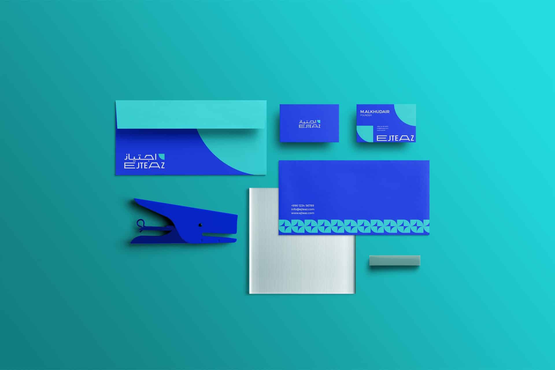 Envelopes and official papers of the Ejteaz Branding